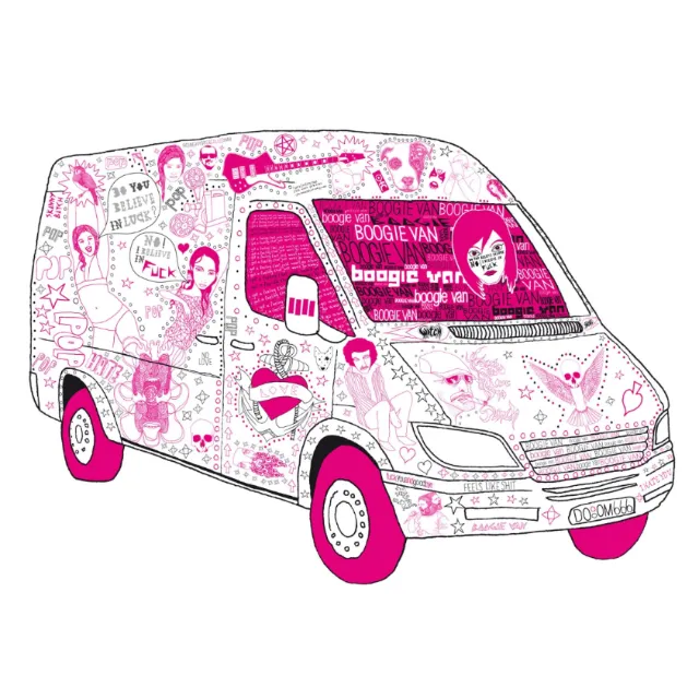 Graphic images on van