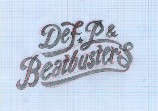 Hand lettering of beat busters
