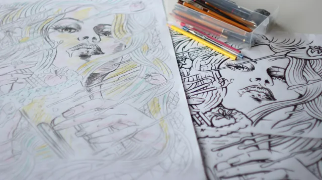 Live drawing illustration by BoomArtwork