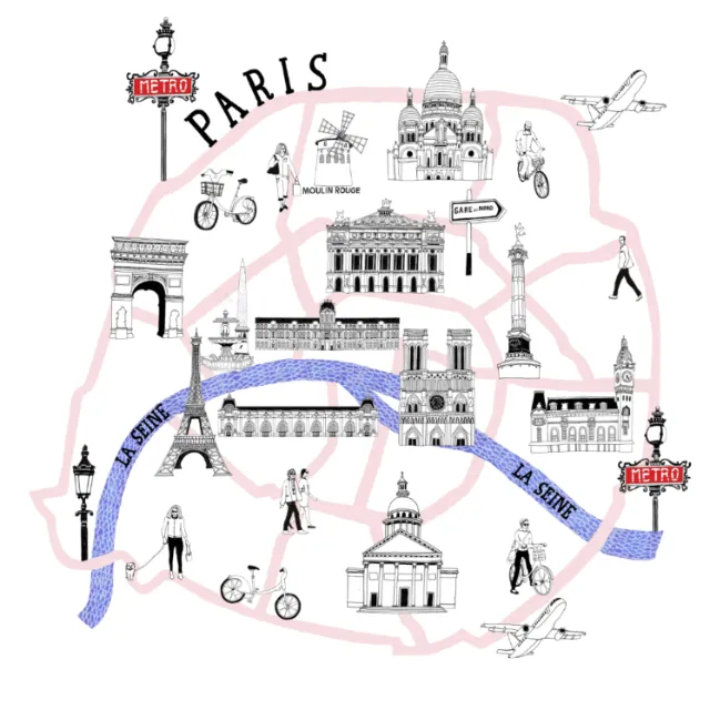 Paris City Map