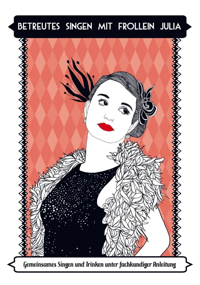 beauty with red lipstick