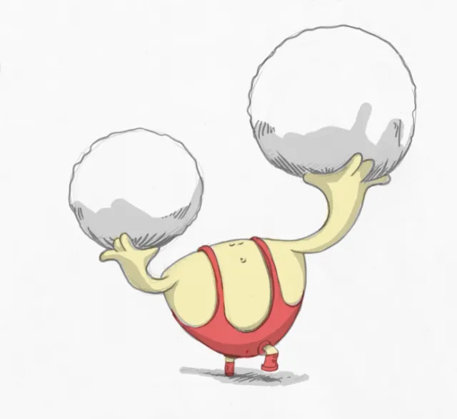 cartoon & humour lifting rocks