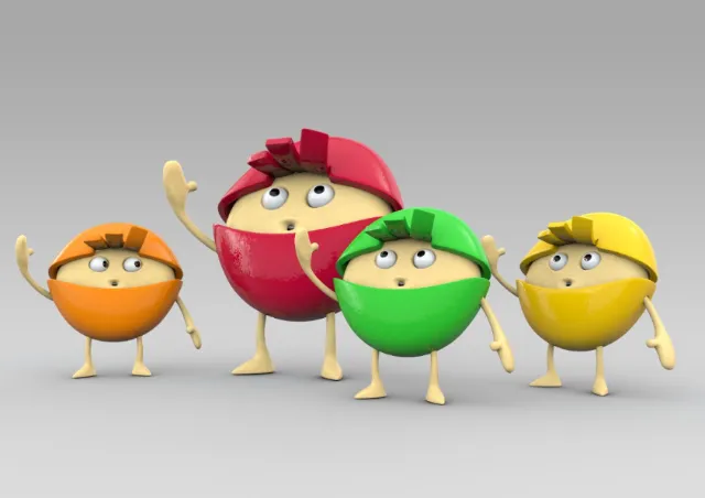 3d little characters