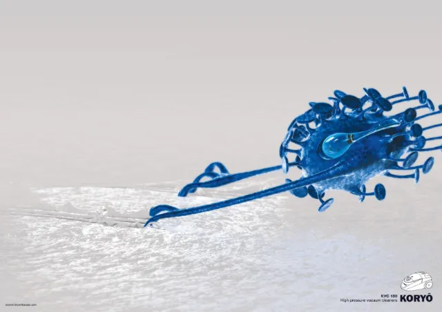3d alien blue character