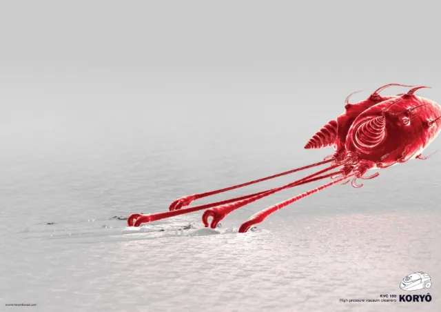 3d alien red character