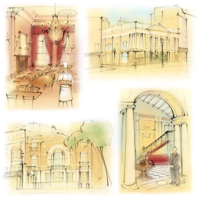 Country Life Magazine editorial artwork featuring nightlife venues in London