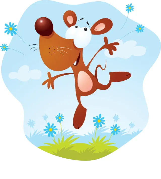 Digital Illustration of happy animal