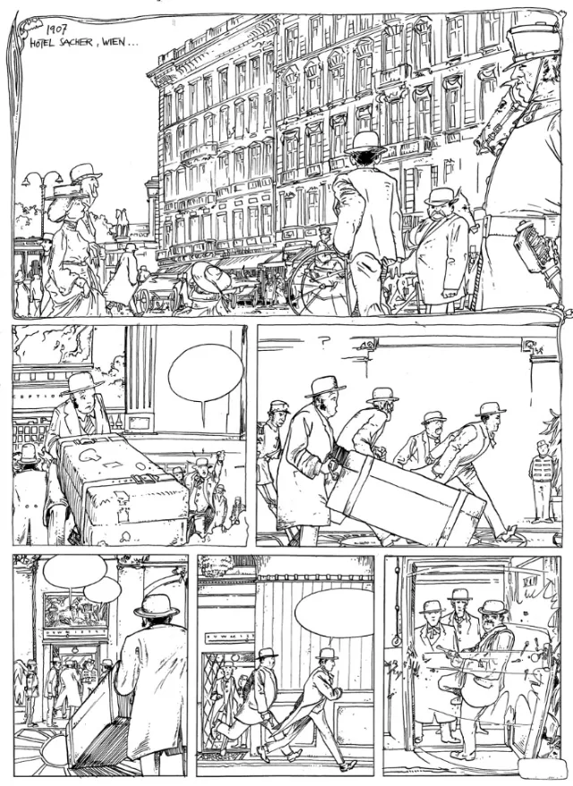 Collage of people in street