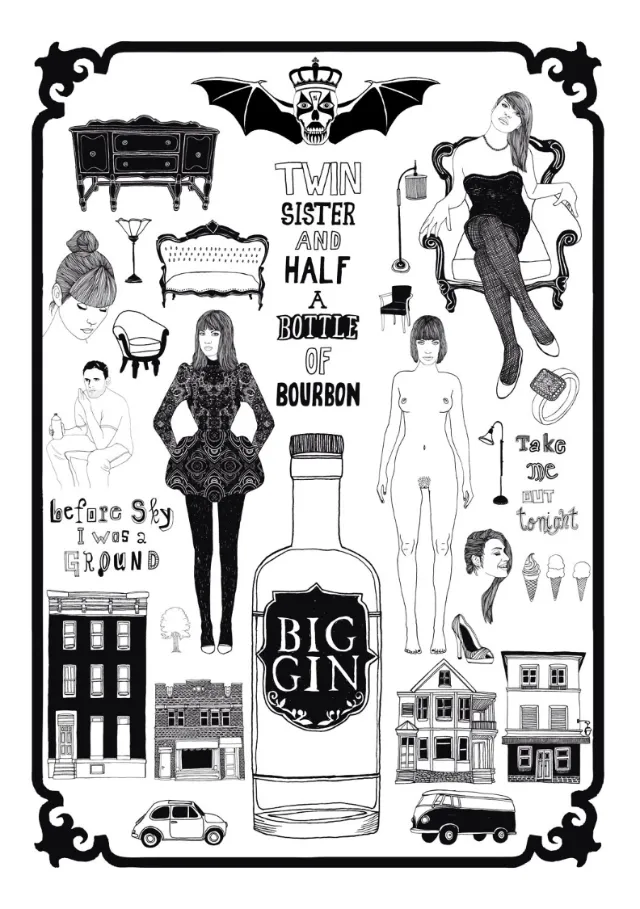 Line Big Gin and twin sisters