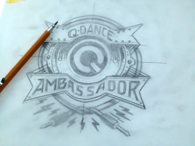 Q-Dance Ambassador logo design