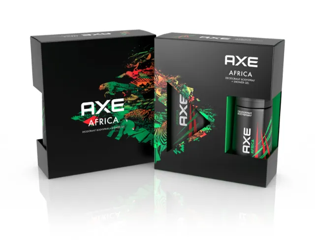 Axe Christmas packaging graphic