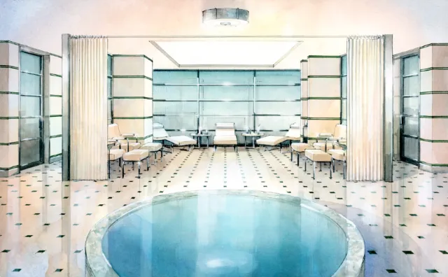 Hotel Spa Interior - Architectural illustration