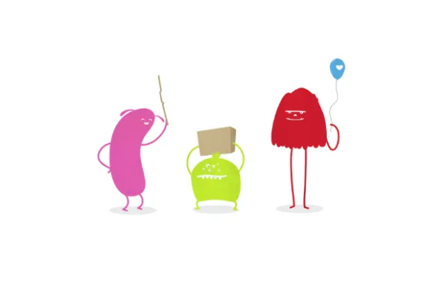 Funny vegetables characters painting