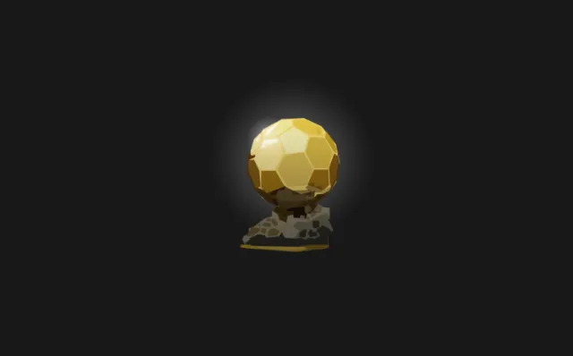 3d Graphic gold ball