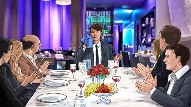 Man at the dining table