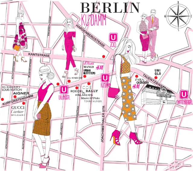 Illustration of woman fashions