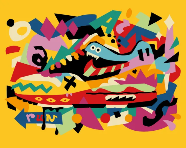 Graphic illustration alphabets
