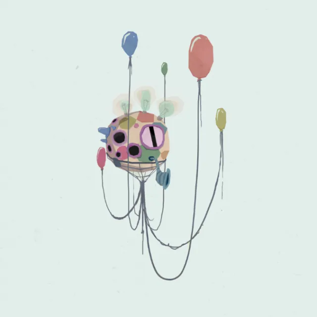 Graphic illustration of air balloon