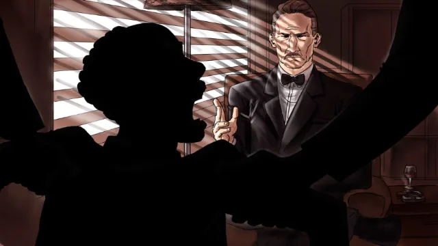Graphic of a well dressed man
