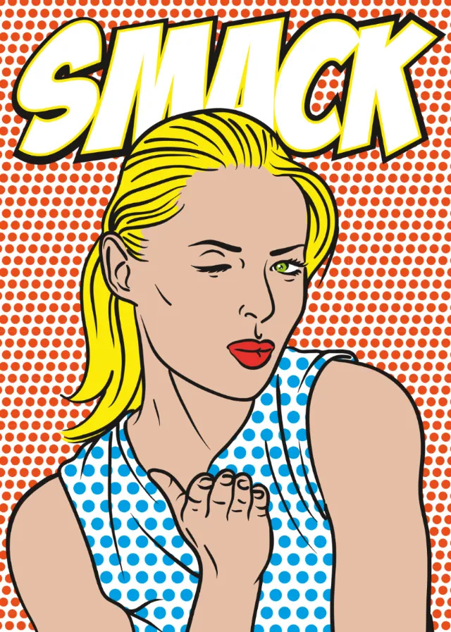 People illustration of smack