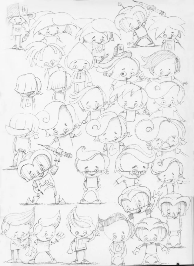 Line character design