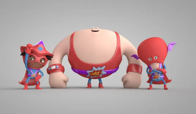 3d strange characters