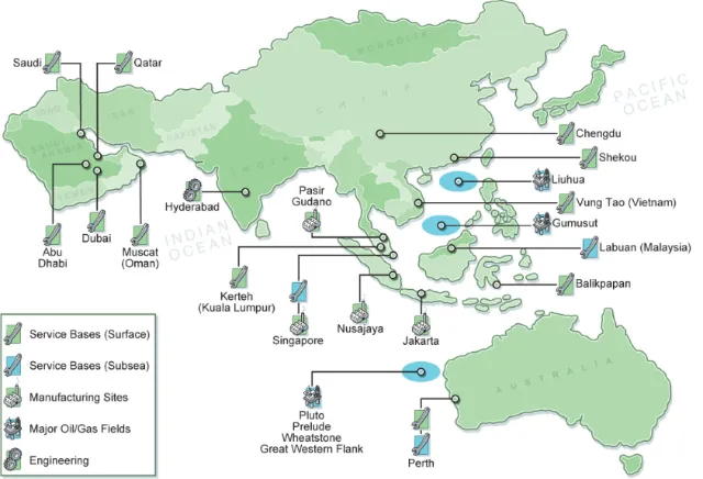 Service station map illustration