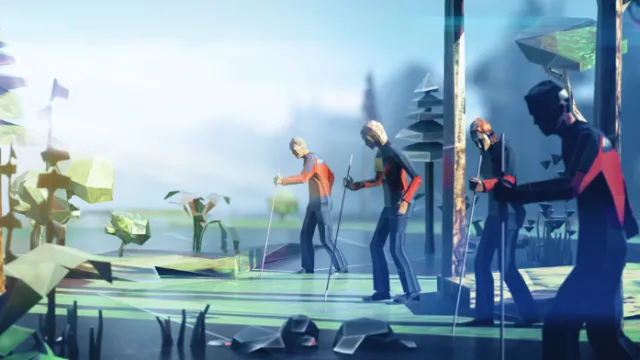 Character design of old man walking 