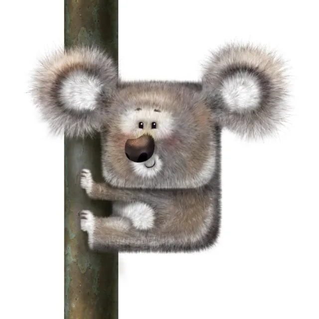 Illustration of Animal on pole