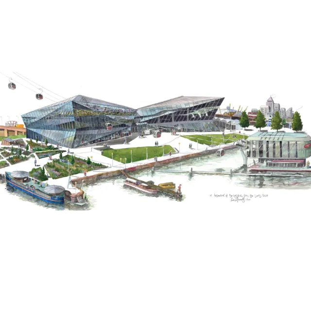 Illustration of the Siemens Crystal in London
