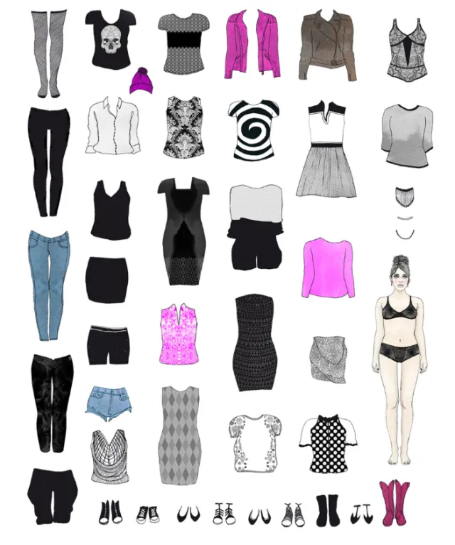Fashion woman dresses