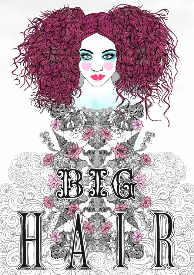 Fashion Woman Big Hair