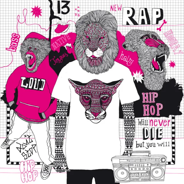 Pop people with animal face