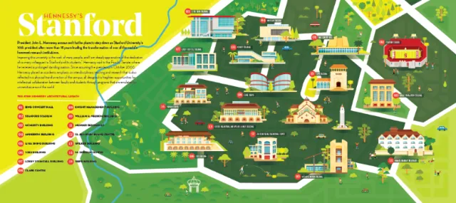 Architectural map illustration