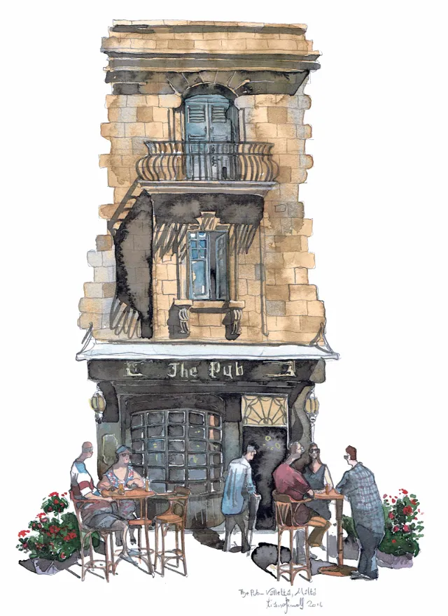 Design of pub in Valletta Malta