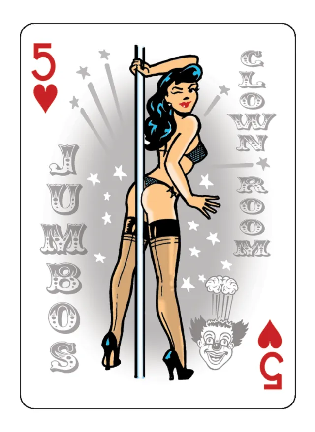 Lingerie Woman on playing cards