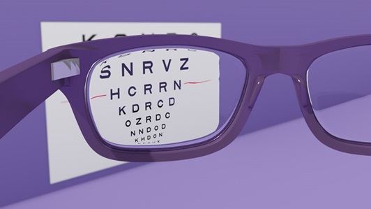 Optician sight chart animation
