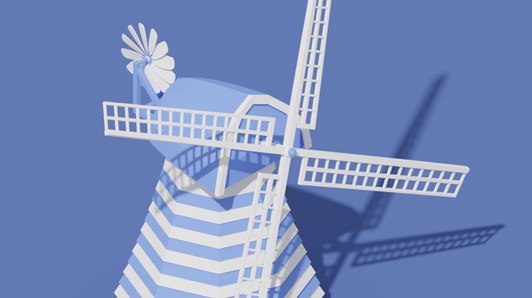 Windmill 3d animation