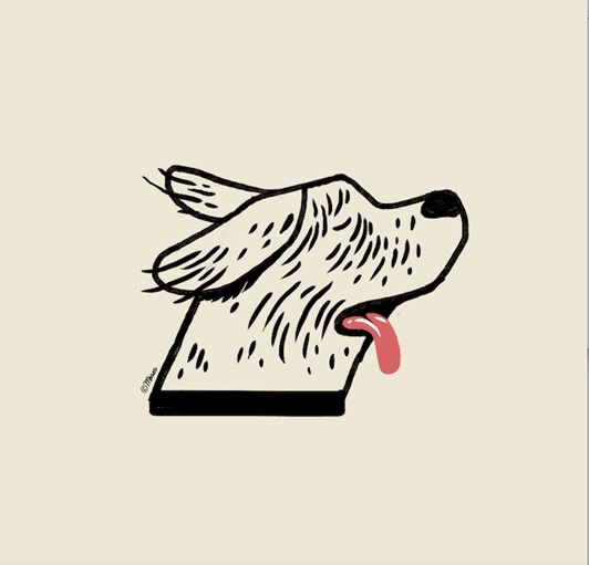 Animation of dog hair flying
