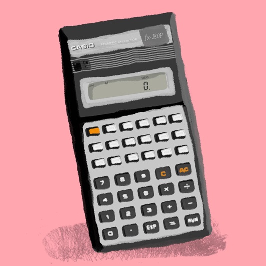Animation of calculator