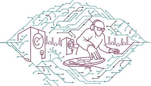 DJ circuit board Gif animation